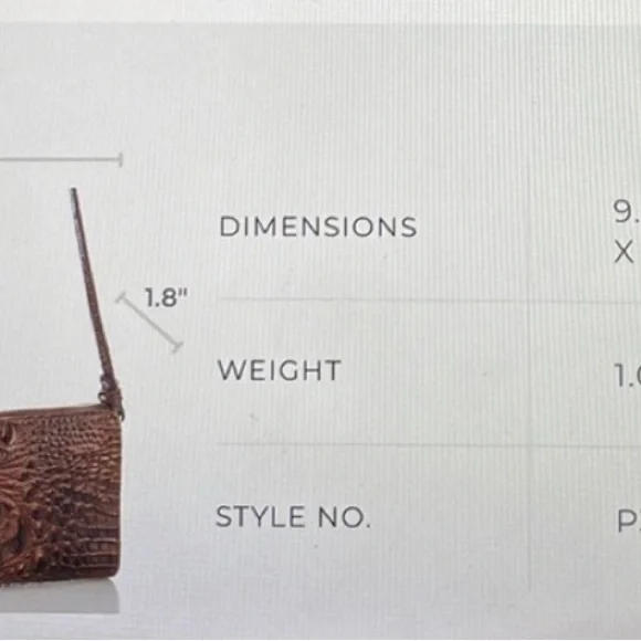 Brahmin Gold Croc-Embossed Crossbody Bag - Picture 10 of 10